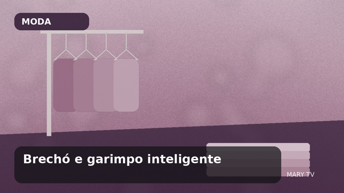 Imagem editorial em estilo fotográfico sobre Brechó e garimpo inteligente: como encontrar peças boas sem transformar economia em acúmulo