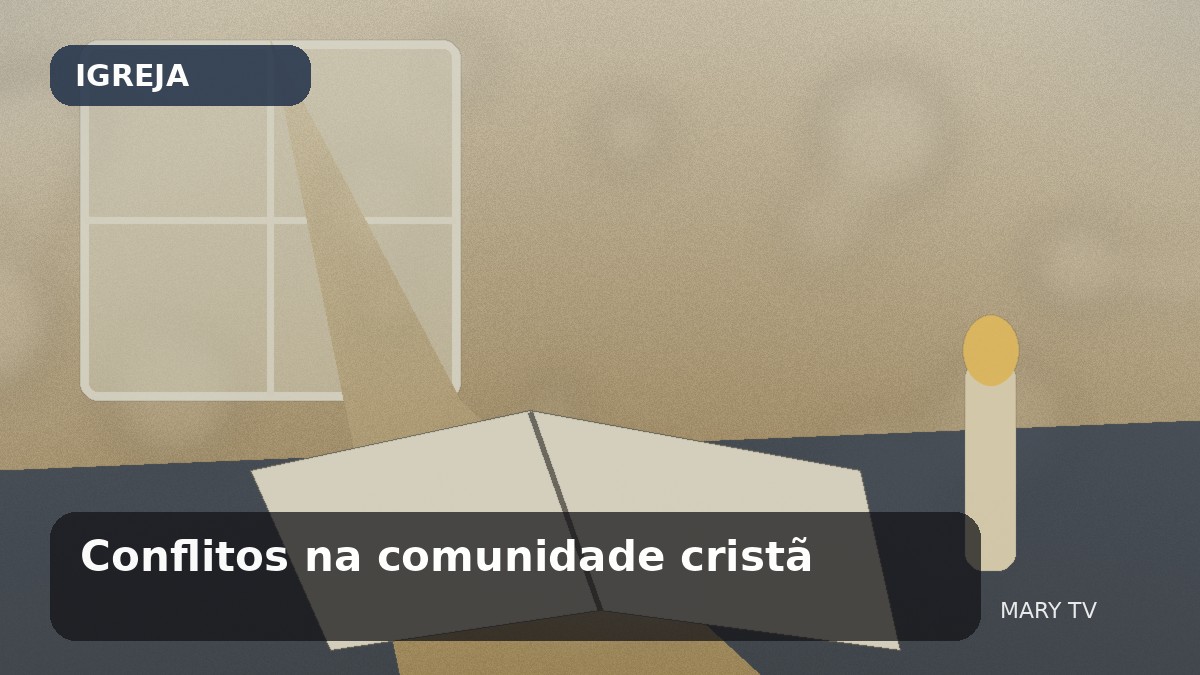 Imagem editorial em estilo fotográfico sobre Conflitos na comunidade cristã: como buscar reconciliação sem esconder abuso ou injustiça