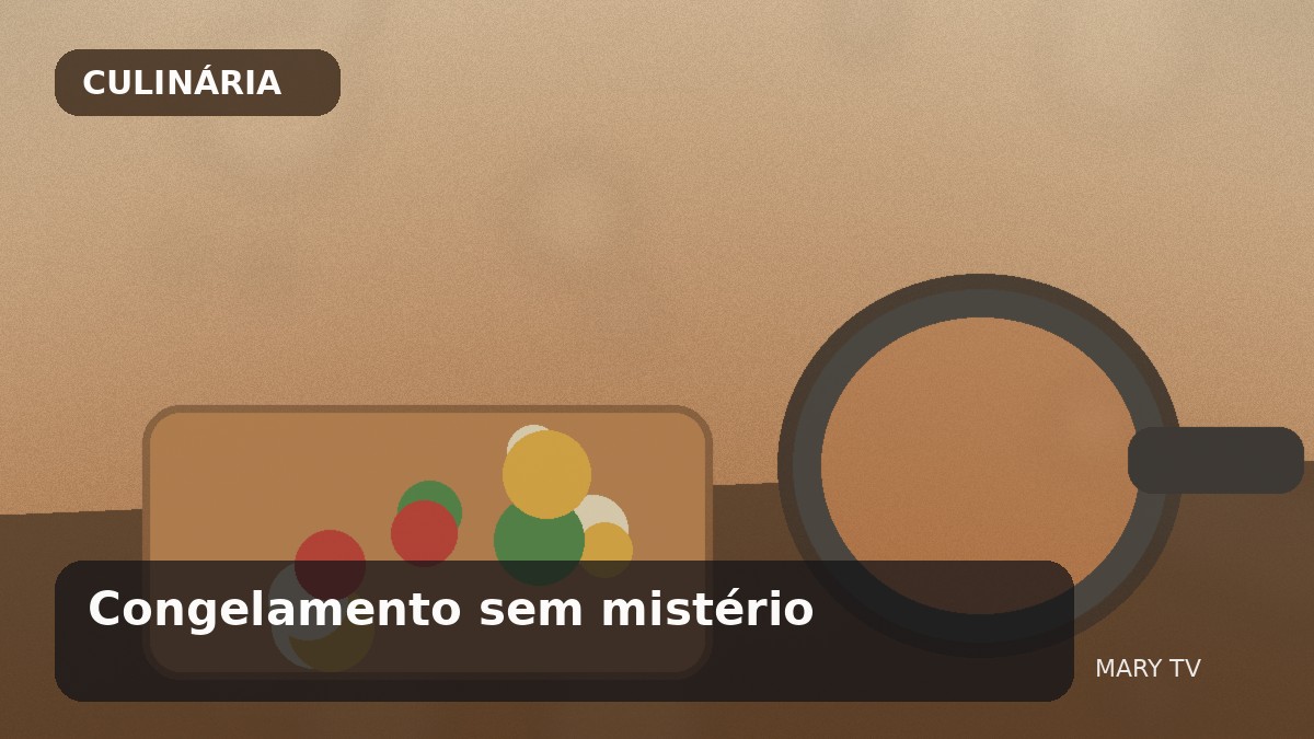Imagem editorial em estilo fotográfico sobre Congelamento sem mistério: o que congelar, como embalar e como descongelar com qualidade