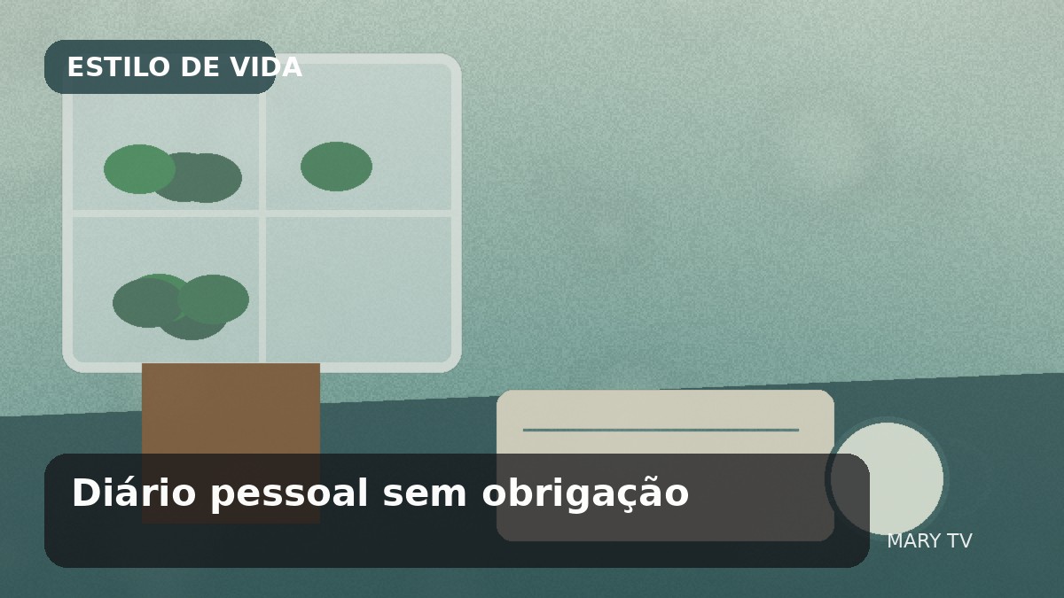Diário pessoal sem obrigação: como escrever para pensar melhor e entender padrões
