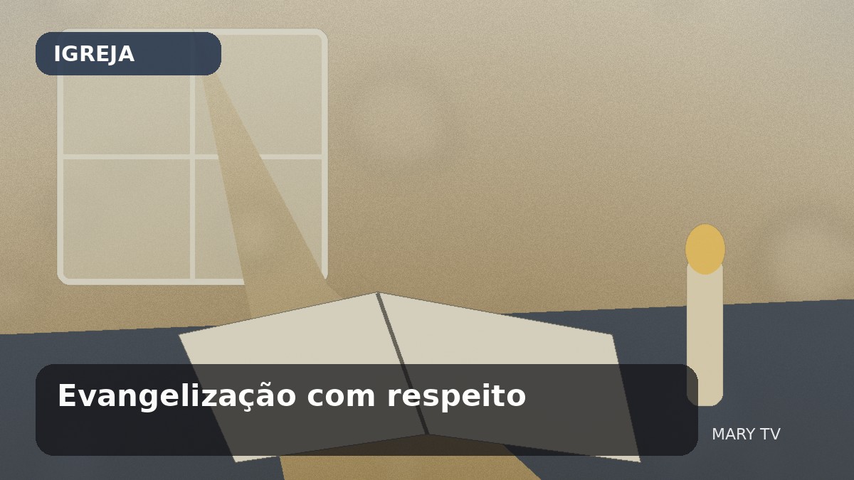 Imagem editorial em estilo fotográfico sobre Evangelização com respeito: como falar de fé sem tratar pessoas como projetos