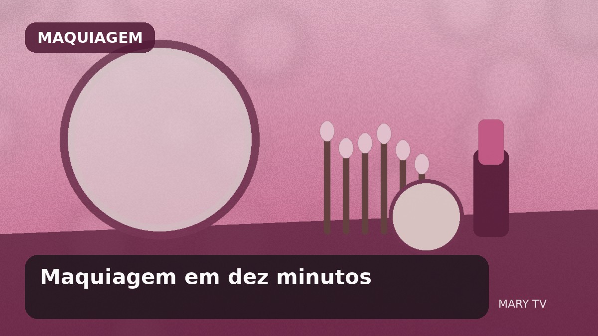 Imagem editorial em estilo fotográfico sobre Maquiagem em dez minutos: uma rotina rápida que ainda parece bem acabada