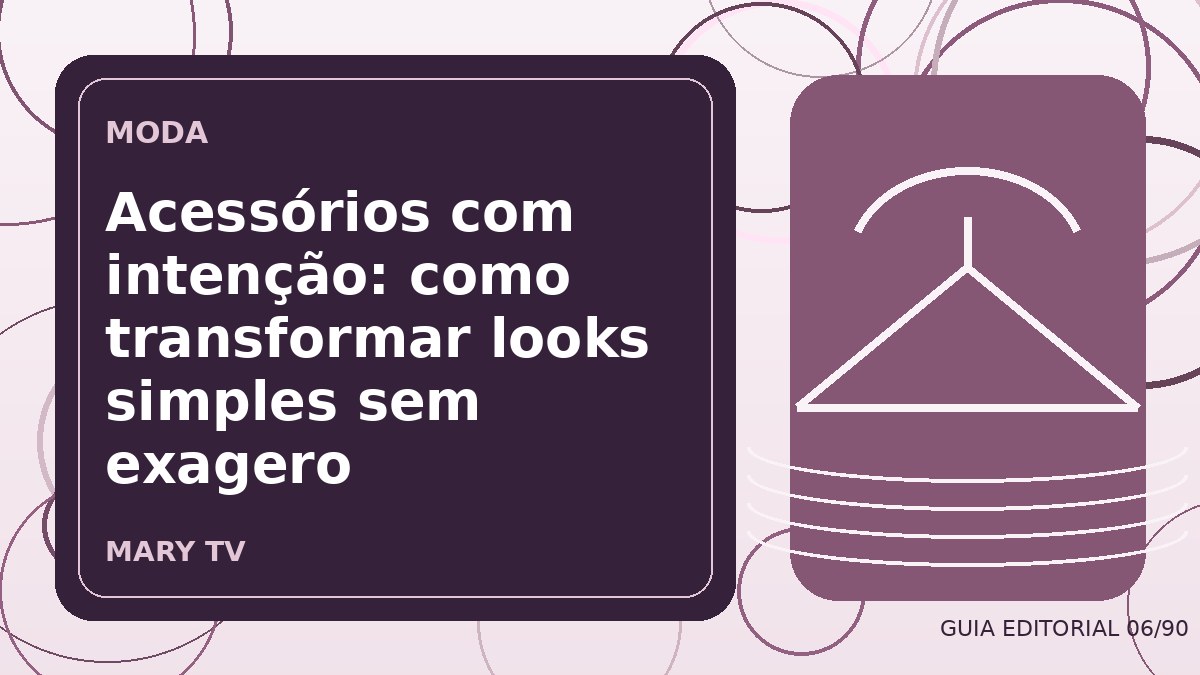 Ilustração editorial sobre acessórios com intenção: como transformar looks simples sem exagero