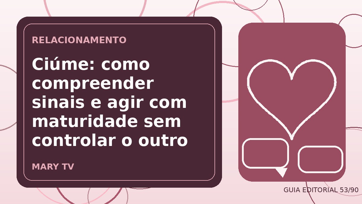 Ilustração editorial sobre ciúme: como compreender sinais e agir com maturidade sem controlar o outro