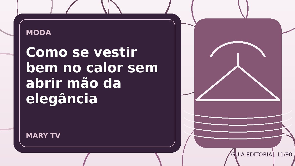 Ilustração editorial sobre como se vestir bem no calor sem abrir mão da elegância