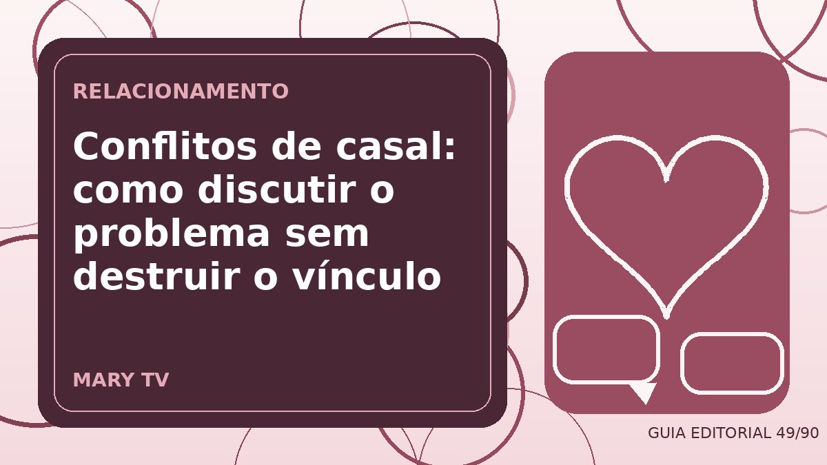 Ilustração editorial sobre conflitos de casal: como discutir o problema sem destruir o vínculo