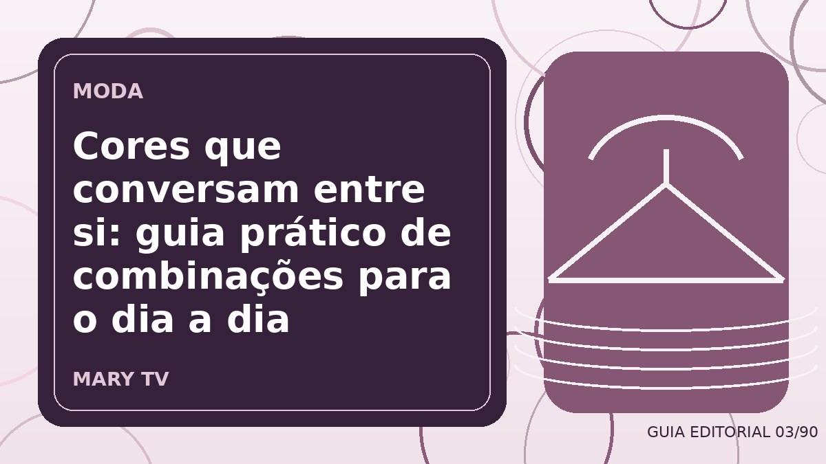 Ilustração editorial sobre cores que conversam entre si: guia prático de combinações para o dia a dia
