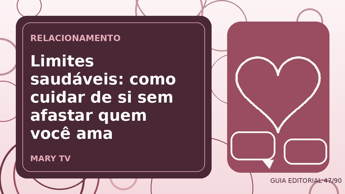 Ilustração editorial sobre limites saudáveis: como cuidar de si sem afastar quem você ama
