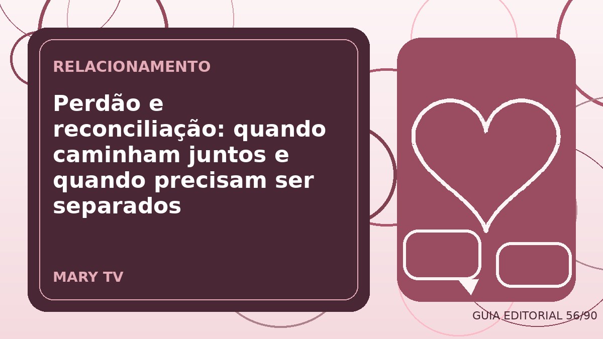 Ilustração editorial sobre perdão e reconciliação: quando caminham juntos e quando precisam ser separados