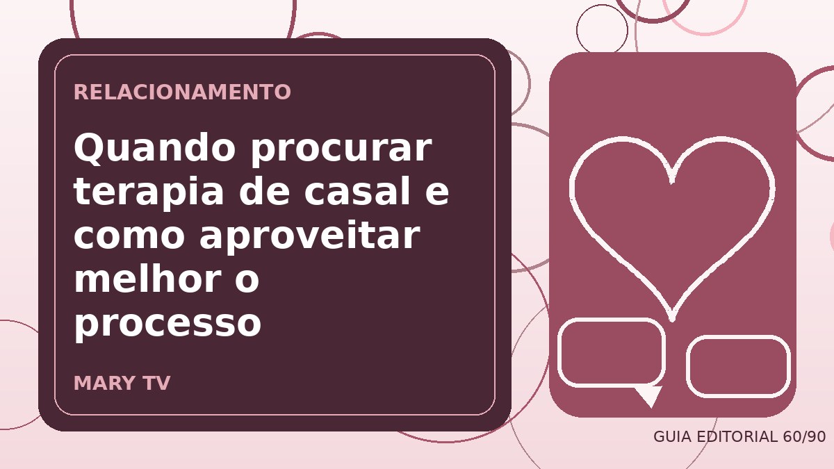Ilustração editorial sobre quando procurar terapia de casal e como aproveitar melhor o processo