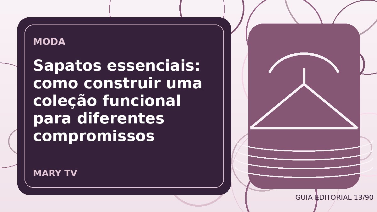 Ilustração editorial sobre sapatos essenciais: como construir uma coleção funcional para diferentes compromissos