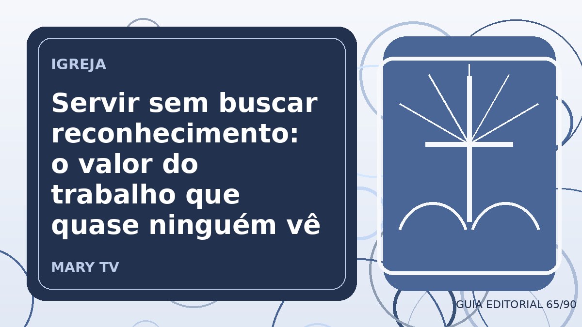 Ilustração editorial sobre servir sem buscar reconhecimento: o valor do trabalho que quase ninguém vê