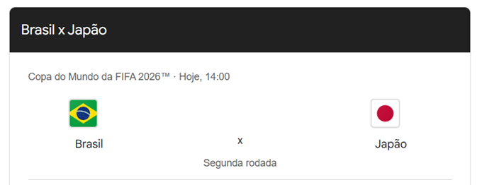 Brasil x Japão | Oitavas de Final | Copa do Mundo 2026